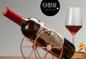 Porte bouteille de vin format boulet de canon