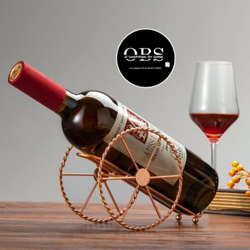 Porte bouteille de vin format boulet de canon