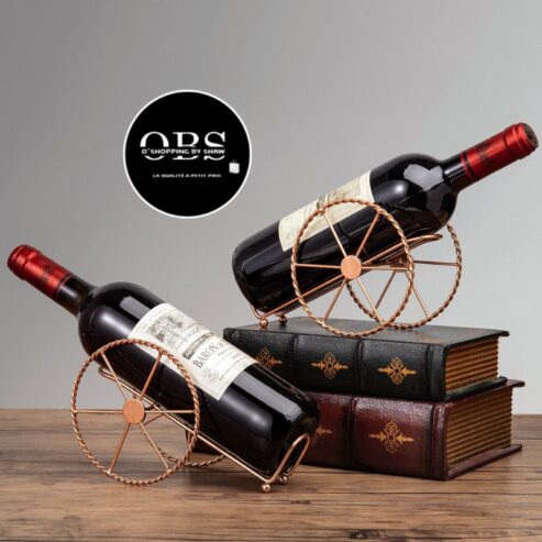 Porte bouteille de vin format boulet de canon