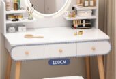 table de maquillage avec miroir LED 100*40*120 cm